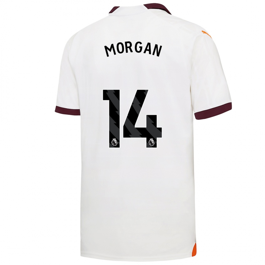 Niño Camiseta Esme Morgan #14 Blanco 2ª Equipación 2023/24 La Camisa