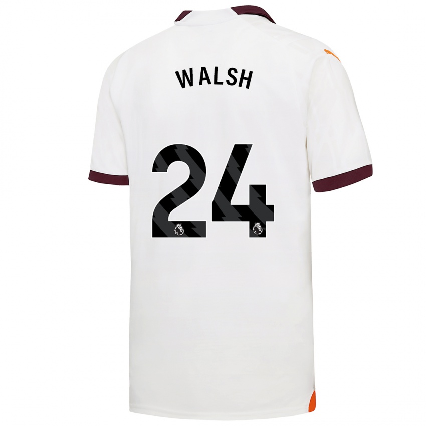 Niño Camiseta Keira Walsh #24 Blanco 2ª Equipación 2023/24 La Camisa