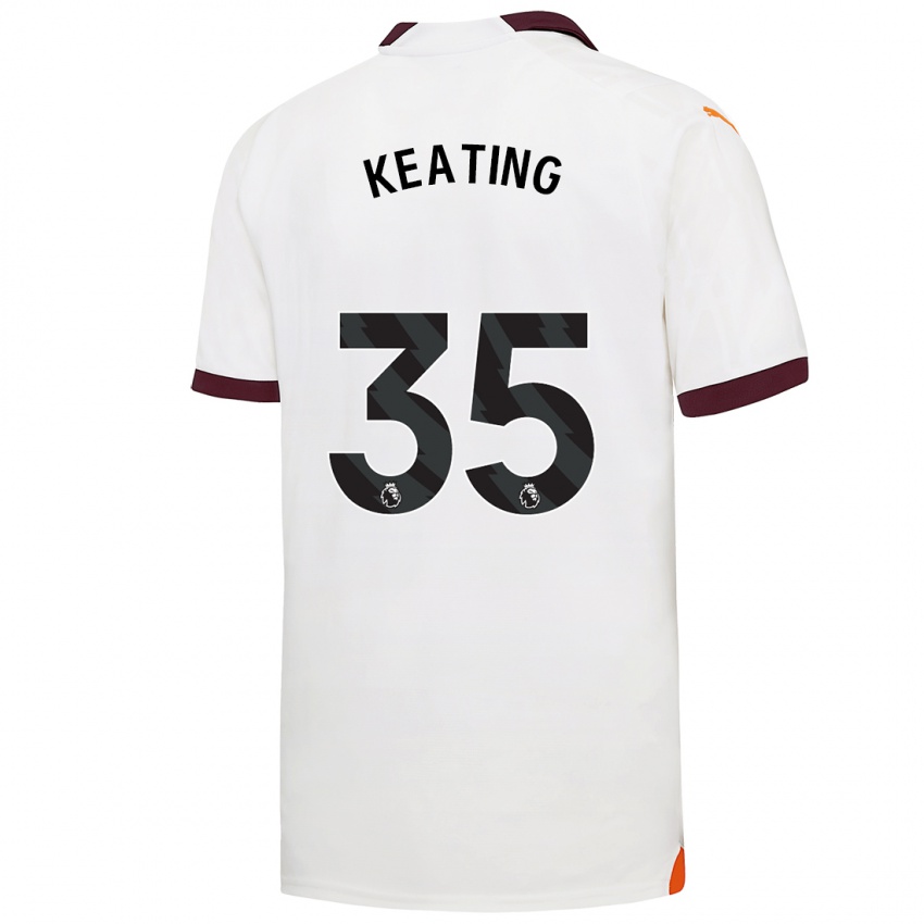Niño Camiseta Khiara Keating #35 Blanco 2ª Equipación 2023/24 La Camisa