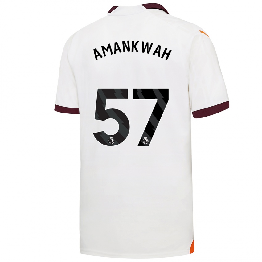 Niño Camiseta Yeboah Amankwah #57 Blanco 2ª Equipación 2023/24 La Camisa