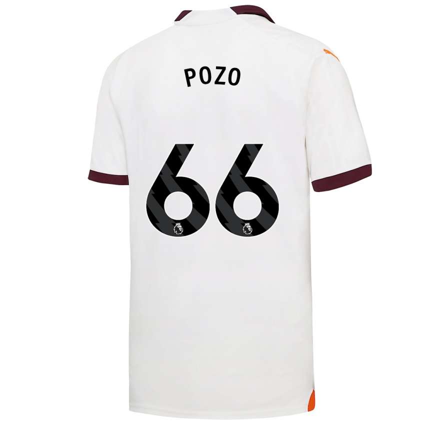 Niño Camiseta Iker Pozo #66 Blanco 2ª Equipación 2023/24 La Camisa