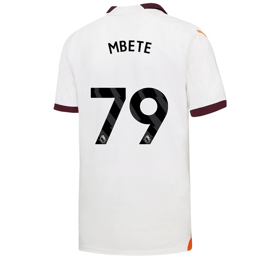 Niño Camiseta Luke Mbete #79 Blanco 2ª Equipación 2023/24 La Camisa