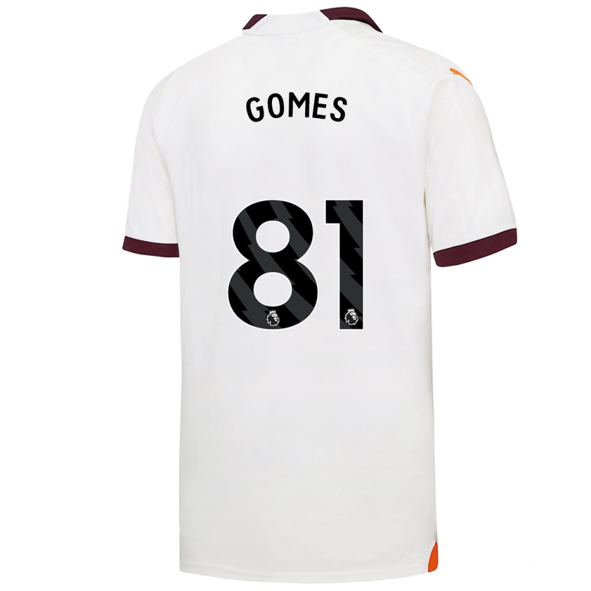 Niño Camiseta Claudio Gomes #81 Blanco 2ª Equipación 2023/24 La Camisa
