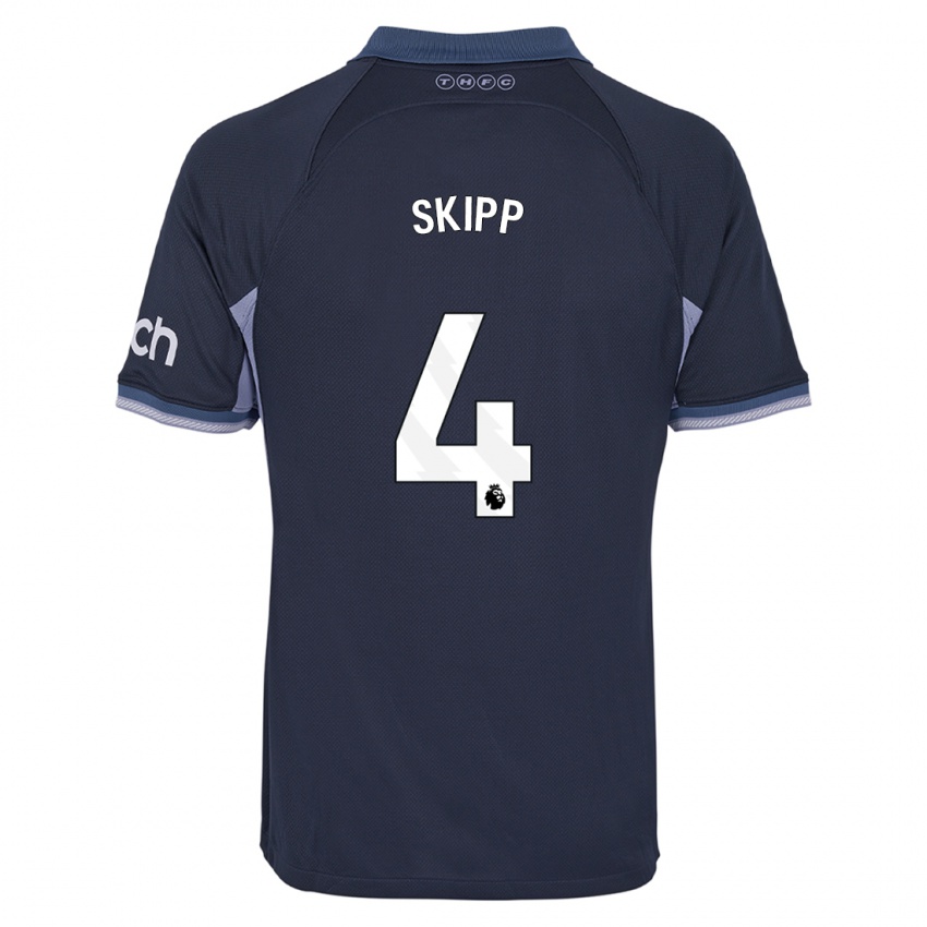 Niño Camiseta Oliver Skipp #4 Azul Oscuro 2ª Equipación 2023/24 La Camisa