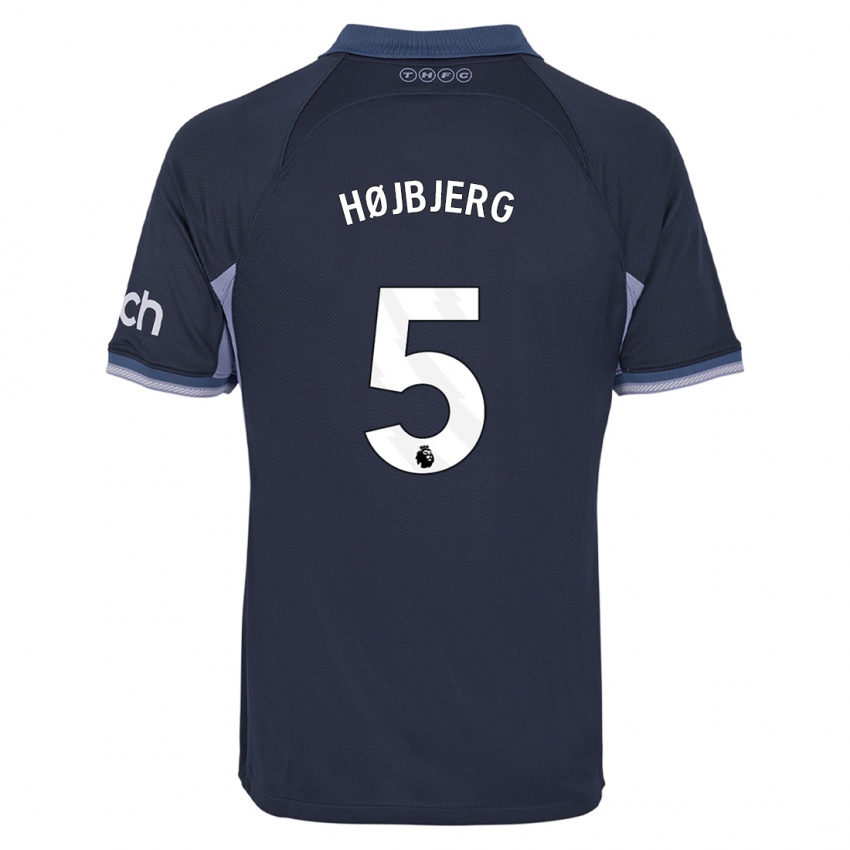 Niño Camiseta Pierre Emile Hojbjerg #5 Azul Oscuro 2ª Equipación 2023/24 La Camisa