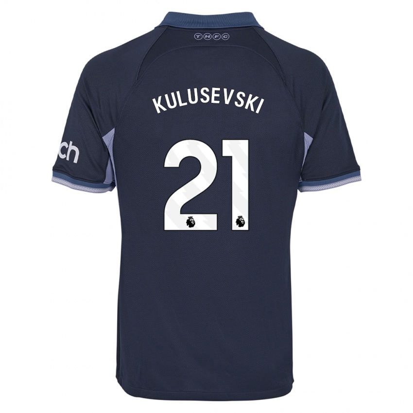 Niño Camiseta Dejan Kulusevski #21 Azul Oscuro 2ª Equipación 2023/24 La Camisa