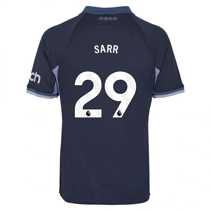 Niño Camiseta Pape Matar Sarr #29 Azul Oscuro 2ª Equipación 2023/24 La Camisa
