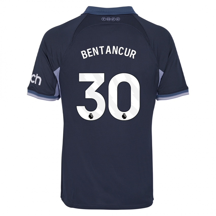 Niño Camiseta Rodrigo Bentancur #30 Azul Oscuro 2ª Equipación 2023/24 La Camisa
