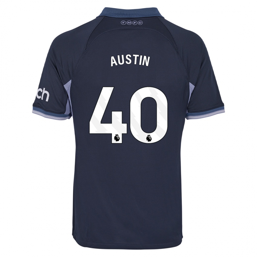 Niño Camiseta Brandon Austin #40 Azul Oscuro 2ª Equipación 2023/24 La Camisa