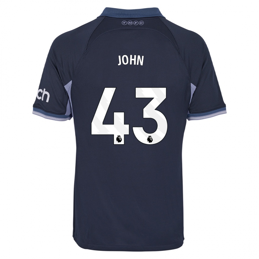 Niño Camiseta Nile John #43 Azul Oscuro 2ª Equipación 2023/24 La Camisa