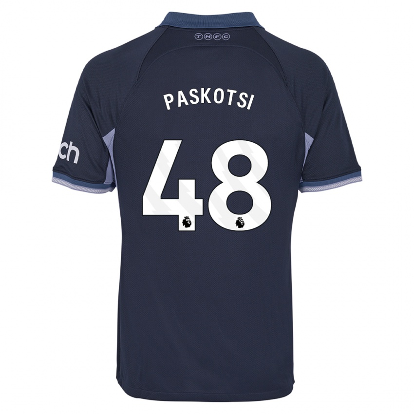 Niño Camiseta Maksim Paskotsi #48 Azul Oscuro 2ª Equipación 2023/24 La Camisa
