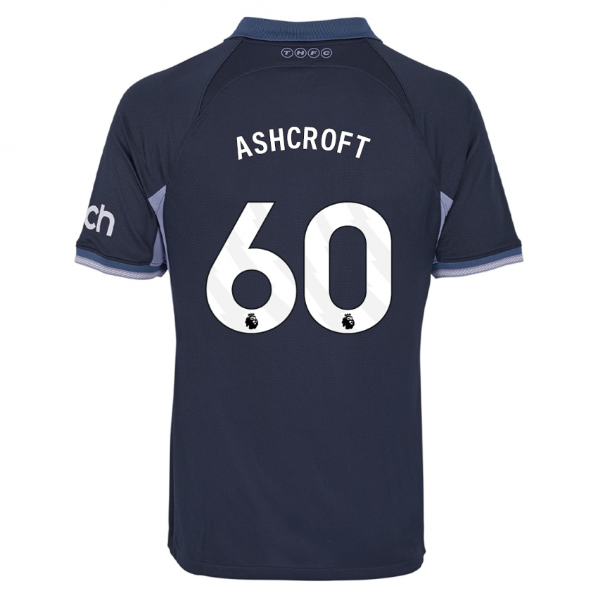 Niño Camiseta Tyrell Ashcroft #60 Azul Oscuro 2ª Equipación 2023/24 La Camisa