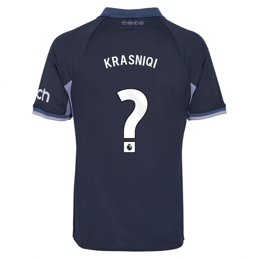 Niño Camiseta Elliot Krasniqi #0 Azul Oscuro 2ª Equipación 2023/24 La Camisa