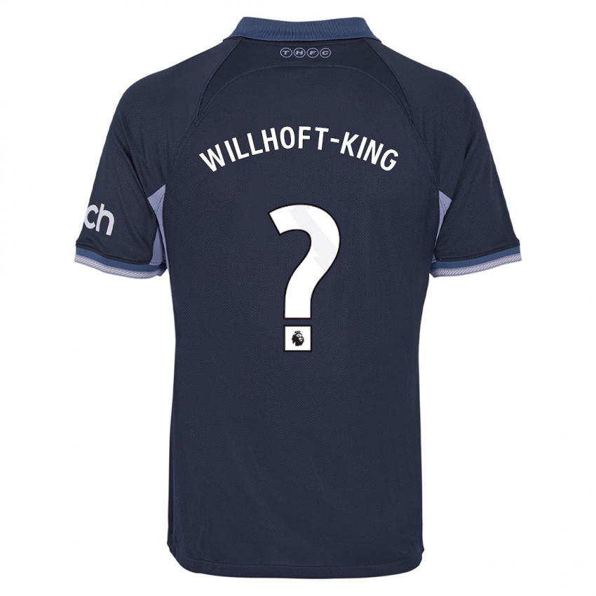 Niño Camiseta Han Willhoft-King #0 Azul Oscuro 2ª Equipación 2023/24 La Camisa