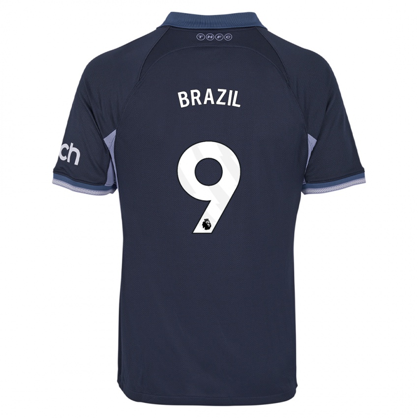 Niño Camiseta Ellie Brazil #9 Azul Oscuro 2ª Equipación 2023/24 La Camisa