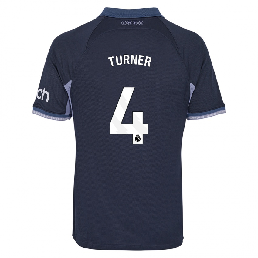 Niño Camiseta Amy Turner #4 Azul Oscuro 2ª Equipación 2023/24 La Camisa