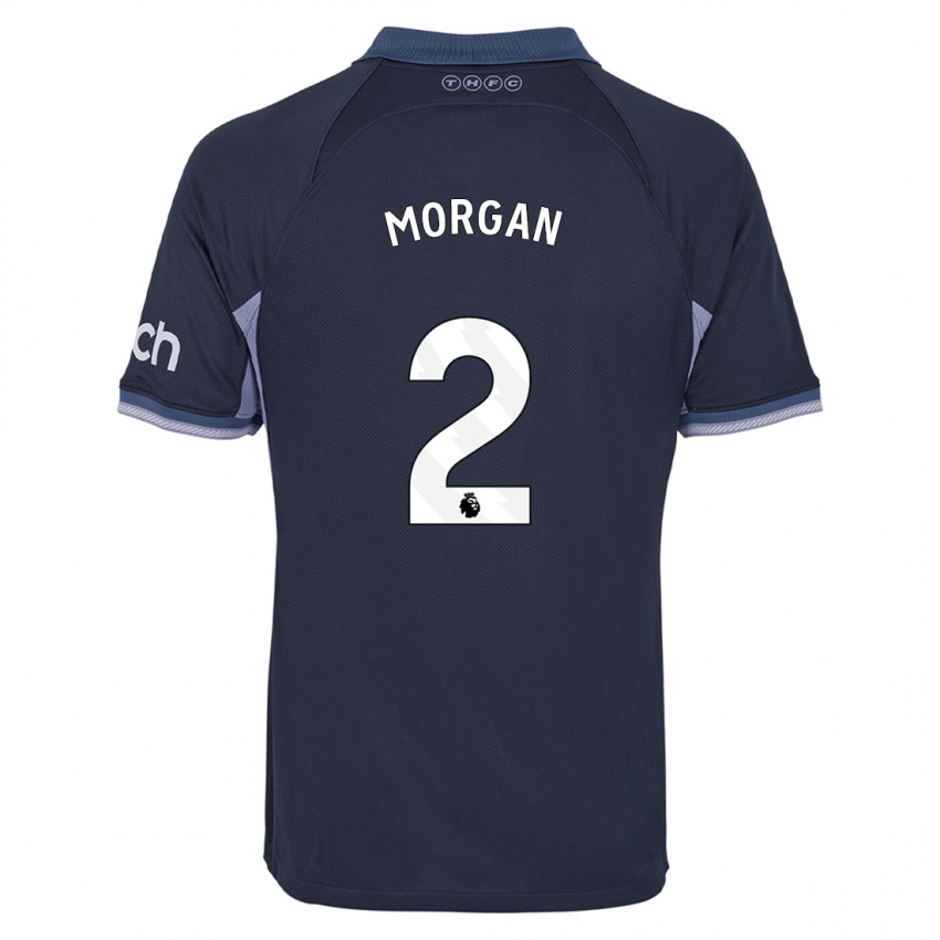 Niño Camiseta Esther Morgan #2 Azul Oscuro 2ª Equipación 2023/24 La Camisa