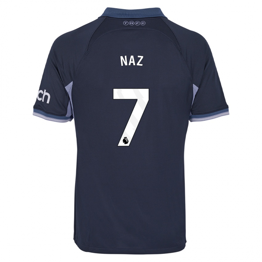 Niño Camiseta Jessica Naz #7 Azul Oscuro 2ª Equipación 2023/24 La Camisa