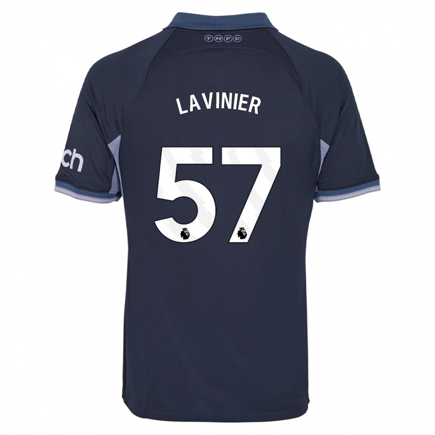 Niño Camiseta Marcel Lavinier #57 Azul Oscuro 2ª Equipación 2023/24 La Camisa