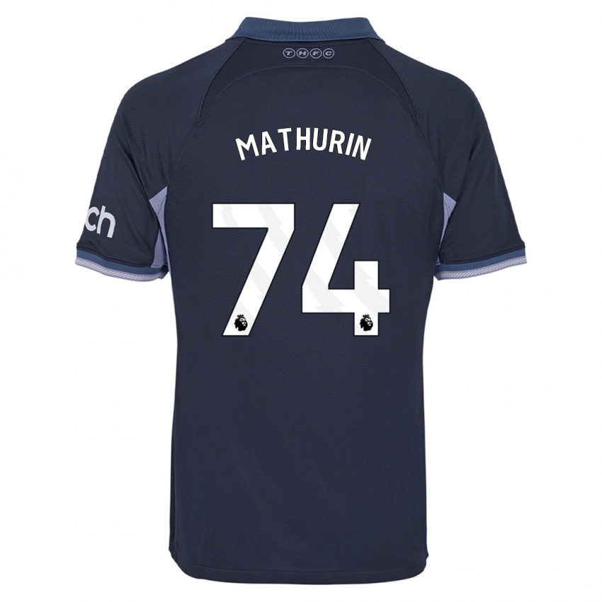 Niño Camiseta Roshaun Mathurin #74 Azul Oscuro 2ª Equipación 2023/24 La Camisa