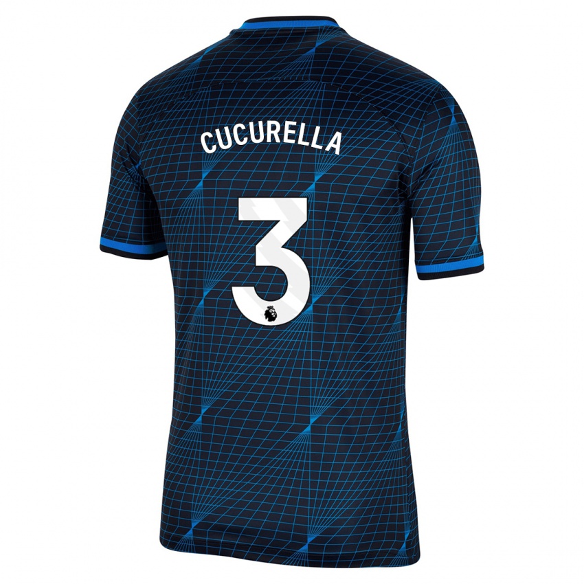 Niño Camiseta Marc Cucurella #3 Azul Oscuro 2ª Equipación 2023/24 La Camisa