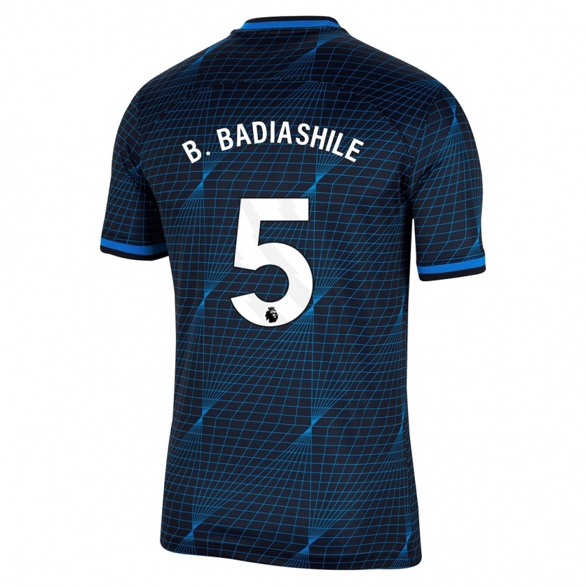 Niño Camiseta Benoît Badiashile #5 Azul Oscuro 2ª Equipación 2023/24 La Camisa