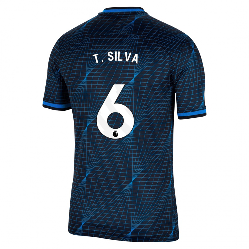 Niño Camiseta Thiago Silva #6 Azul Oscuro 2ª Equipación 2023/24 La Camisa