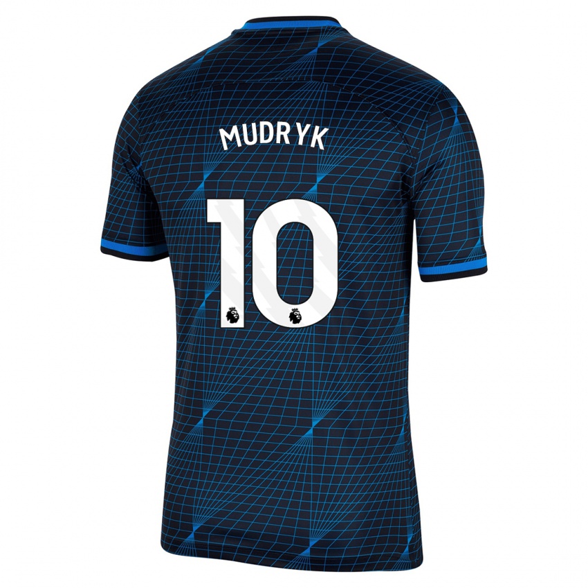 Niño Camiseta Mykhaylo Mudryk #10 Azul Oscuro 2ª Equipación 2023/24 La Camisa