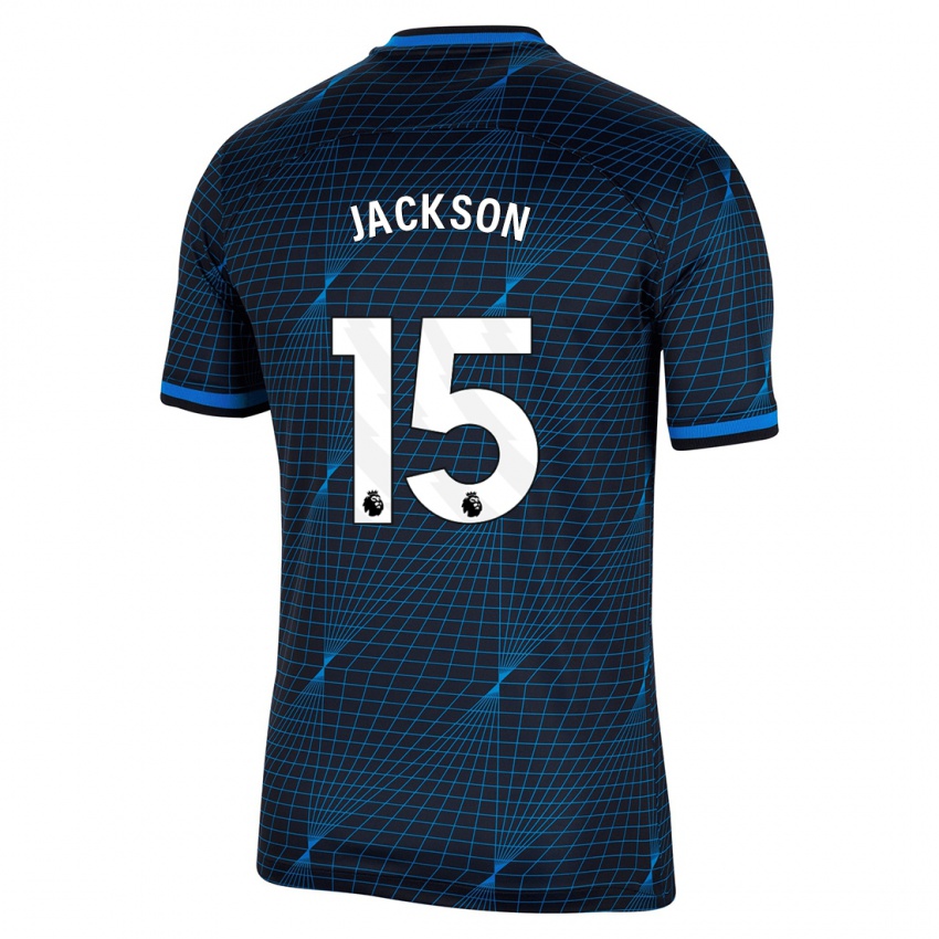 Niño Camiseta Nicolas Jackson #15 Azul Oscuro 2ª Equipación 2023/24 La Camisa