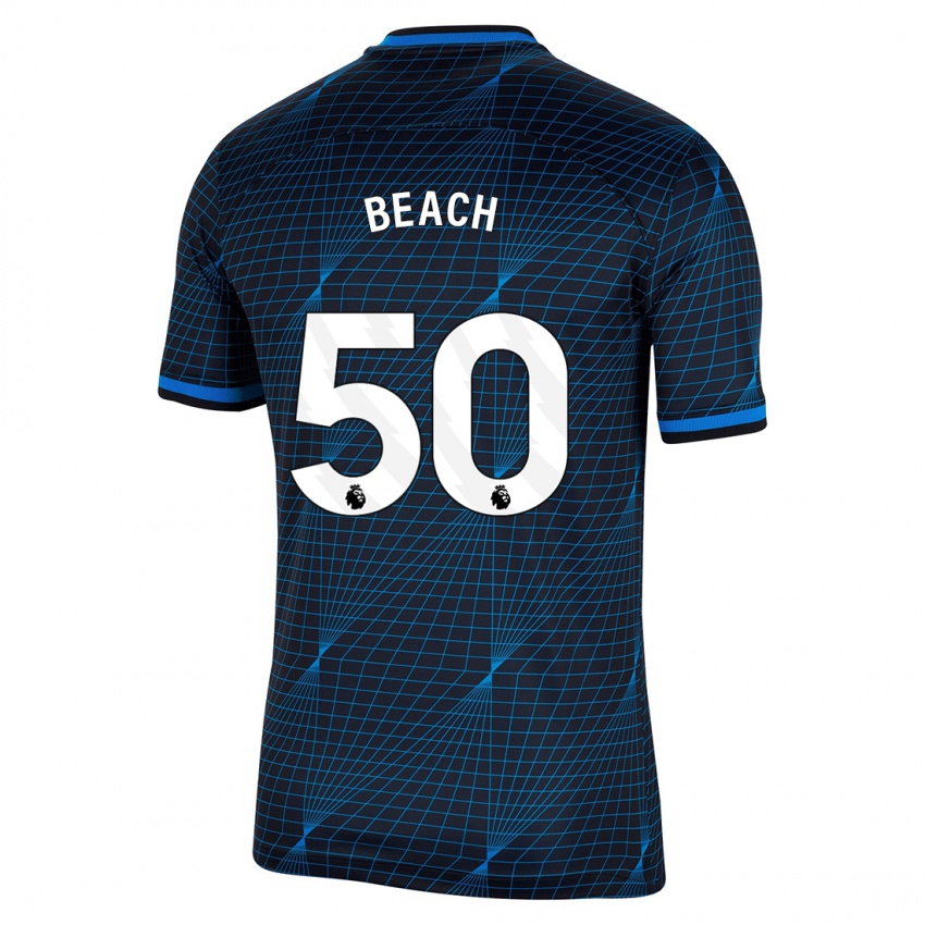 Niño Camiseta Eddie Beach #50 Azul Oscuro 2ª Equipación 2023/24 La Camisa