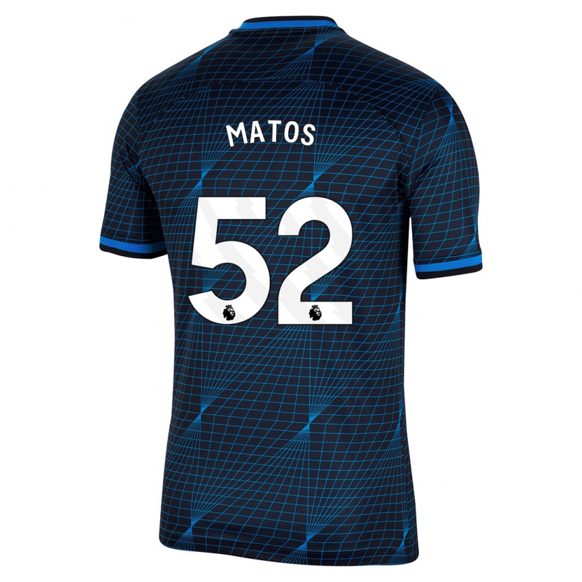 Niño Camiseta Alex Matos #52 Azul Oscuro 2ª Equipación 2023/24 La Camisa