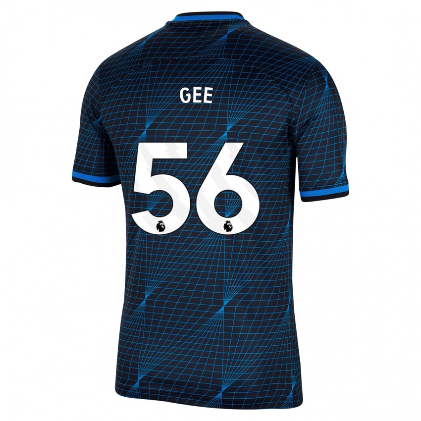 Niño Camiseta Billy Gee #56 Azul Oscuro 2ª Equipación 2023/24 La Camisa
