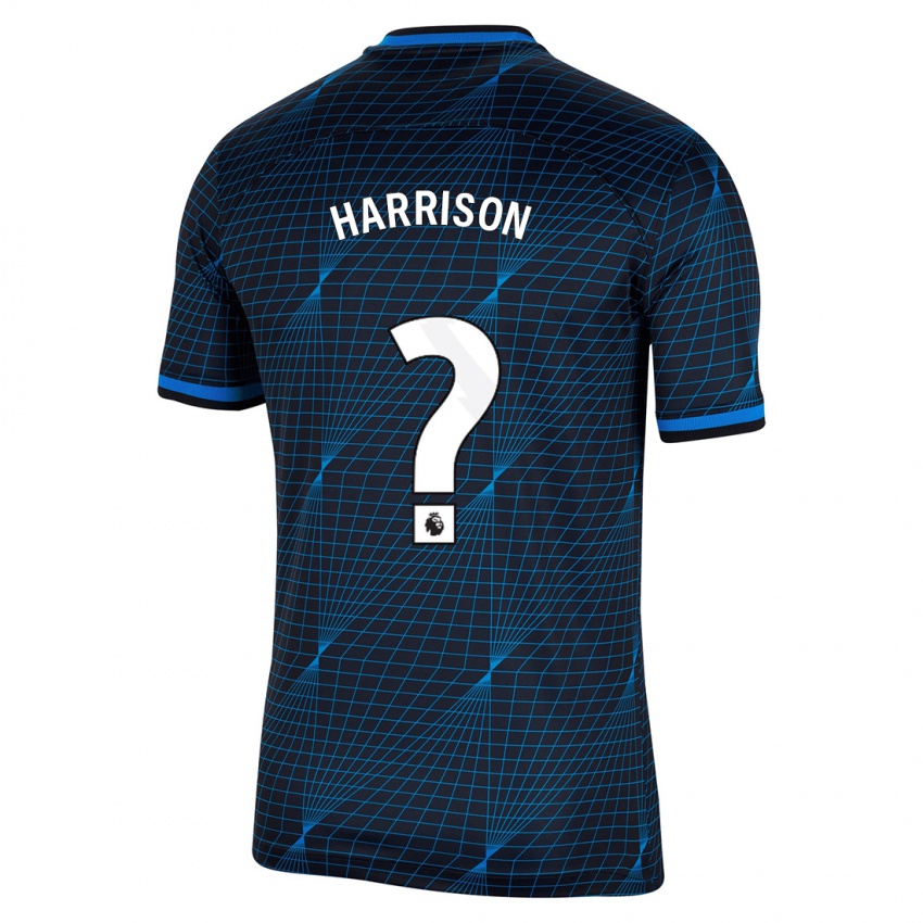 Niño Camiseta Ollie Harrison #0 Azul Oscuro 2ª Equipación 2023/24 La Camisa