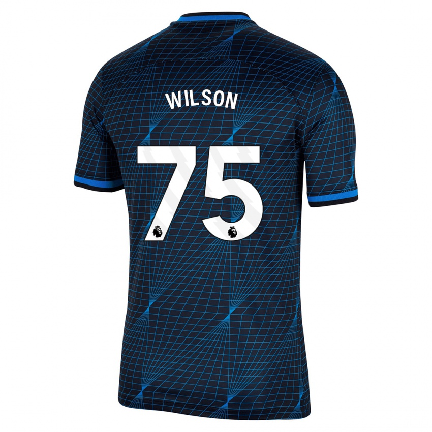 Niño Camiseta Kaiden Wilson #75 Azul Oscuro 2ª Equipación 2023/24 La Camisa