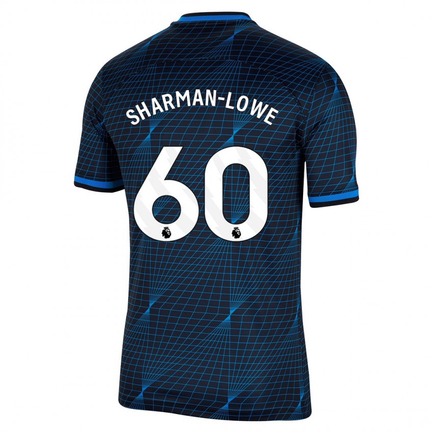 Niño Camiseta Teddy Sharman-Lowe #60 Azul Oscuro 2ª Equipación 2023/24 La Camisa