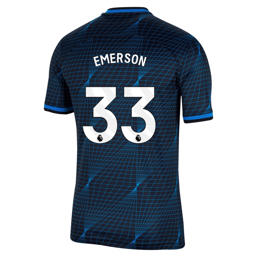 Niño Camiseta Emerson #33 Azul Oscuro 2ª Equipación 2023/24 La Camisa