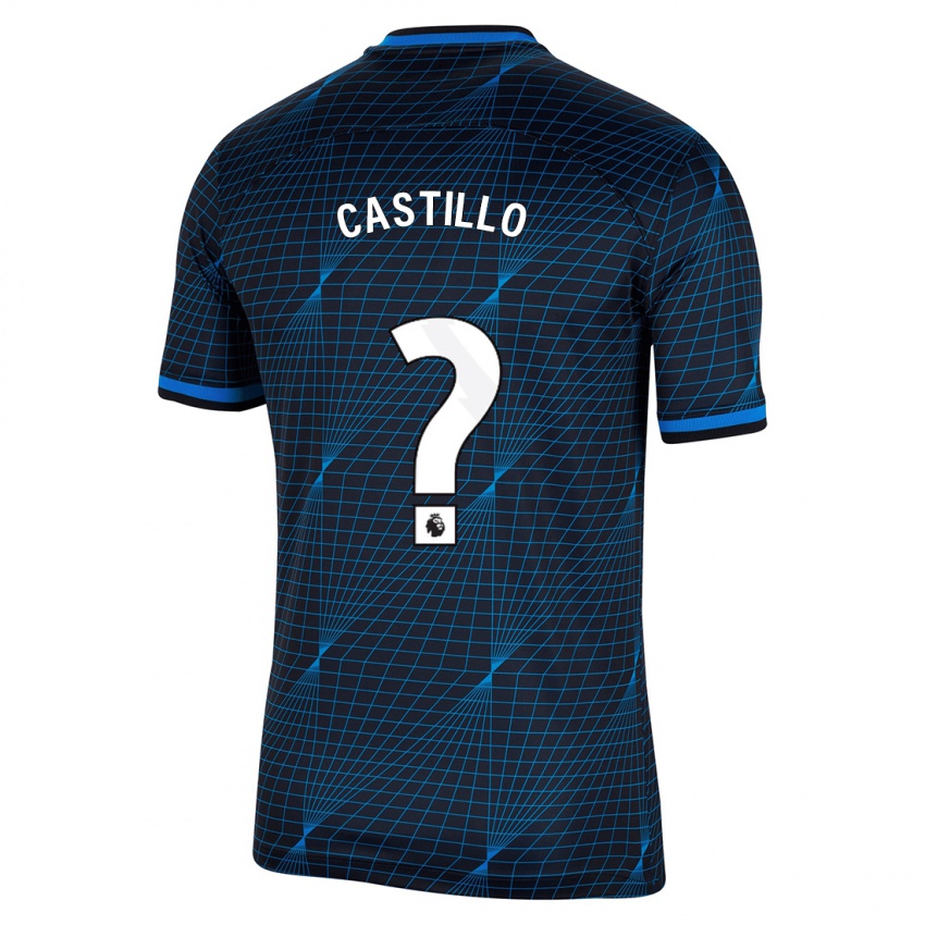 Niño Camiseta Juan Castillo #0 Azul Oscuro 2ª Equipación 2023/24 La Camisa