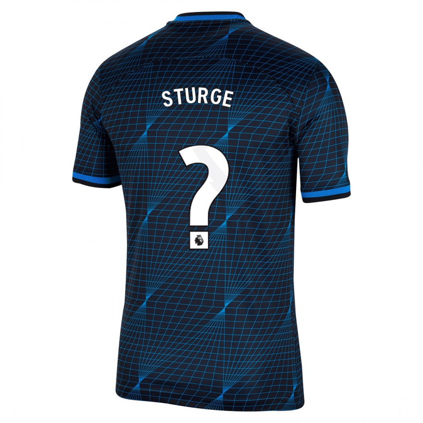 Niño Camiseta Zak Sturge #0 Azul Oscuro 2ª Equipación 2023/24 La Camisa