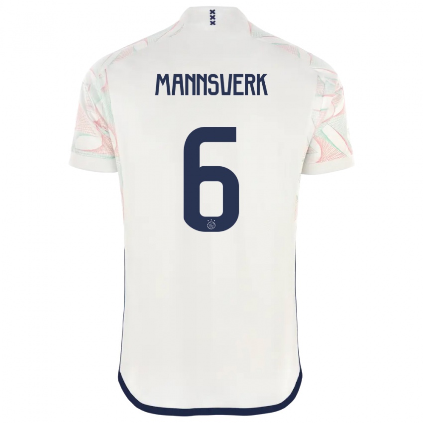Niño Camiseta Sivert Mannsverk #6 Blanco 2ª Equipación 2023/24 La Camisa