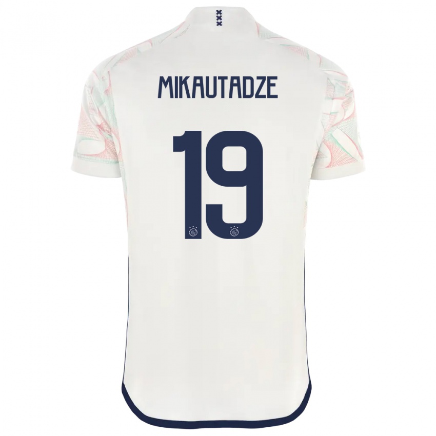 Niño Camiseta Georges Mikautadze #19 Blanco 2ª Equipación 2023/24 La Camisa