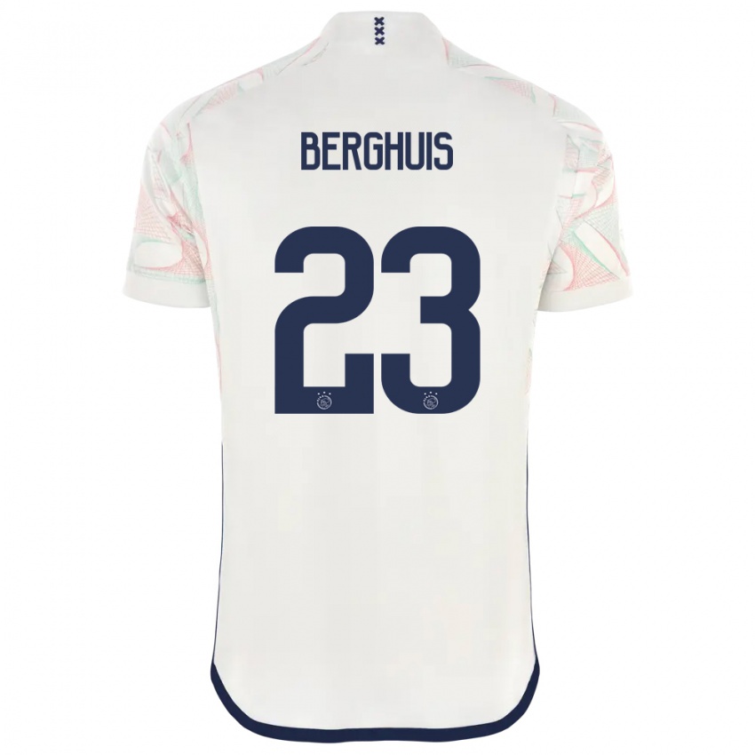 Niño Camiseta Steven Berghuis #23 Blanco 2ª Equipación 2023/24 La Camisa