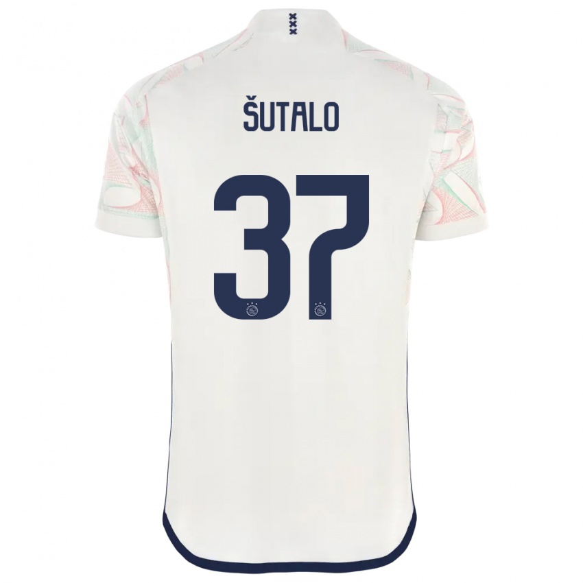 Niño Camiseta Josip Sutalo #37 Blanco 2ª Equipación 2023/24 La Camisa