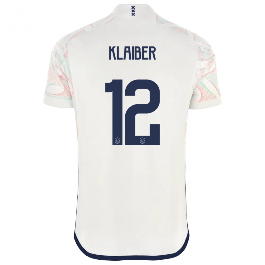 Niño Camiseta Sean Klaiber #12 Blanco 2ª Equipación 2023/24 La Camisa