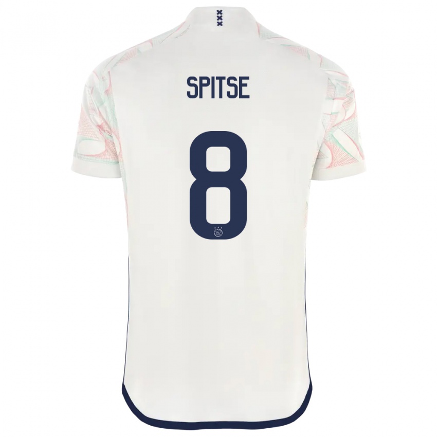 Niño Camiseta Sherida Spitse #8 Blanco 2ª Equipación 2023/24 La Camisa