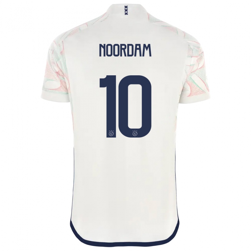 Niño Camiseta Nadine Noordam #10 Blanco 2ª Equipación 2023/24 La Camisa