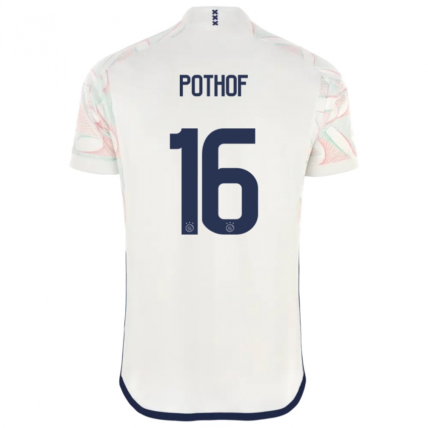 Niño Camiseta Isa Pothof #16 Blanco 2ª Equipación 2023/24 La Camisa
