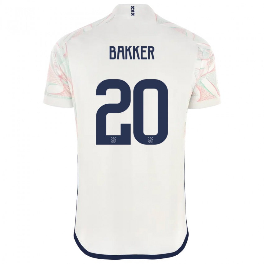 Niño Camiseta Eshly Bakker #20 Blanco 2ª Equipación 2023/24 La Camisa