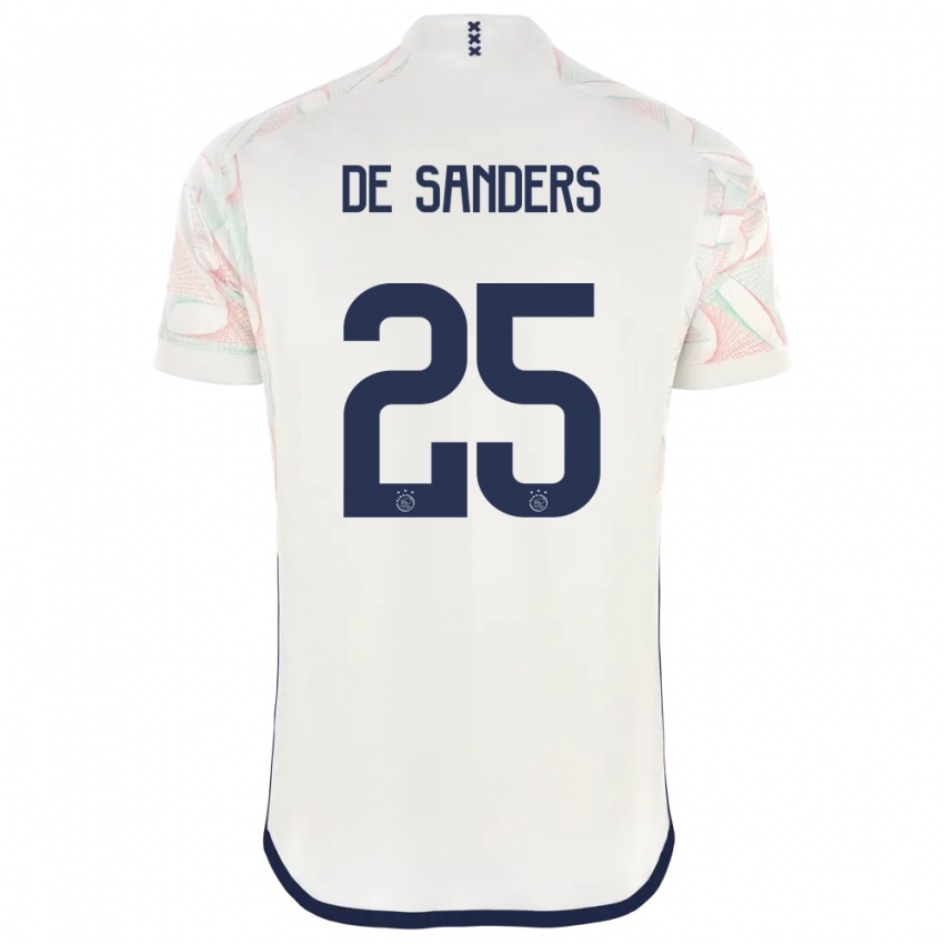 Niño Camiseta Kay-Lee De Sanders #25 Blanco 2ª Equipación 2023/24 La Camisa