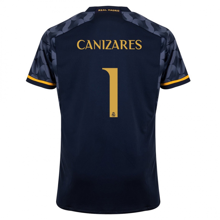 Niño Camiseta Lucas Canizares #1 Azul Oscuro 2ª Equipación 2023/24 La Camisa