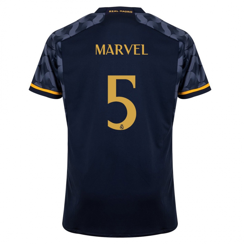 Niño Camiseta Marvel #5 Azul Oscuro 2ª Equipación 2023/24 La Camisa